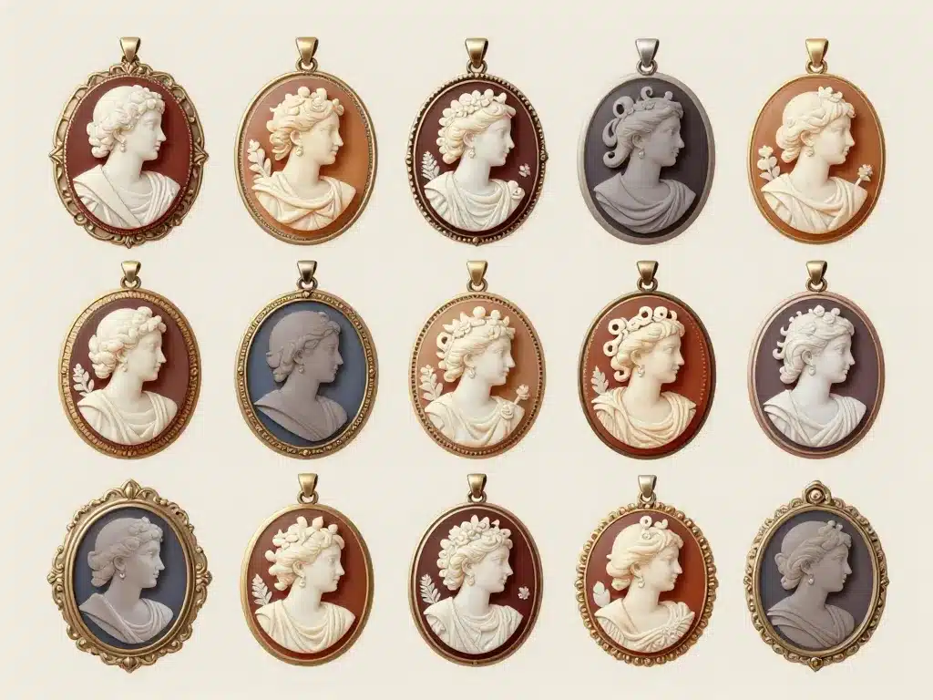 Collection pendentif camee anciens modernes