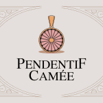 Illustration pendentif camee style classique moderne