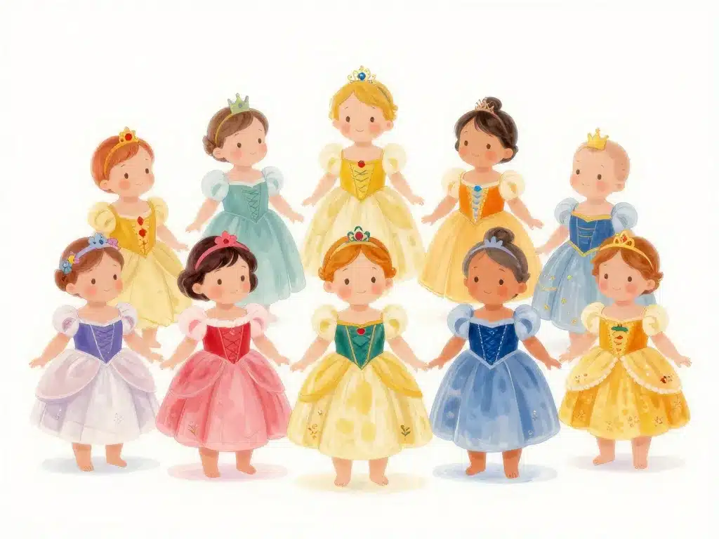 robes princesse bebe styles et couleurs varies