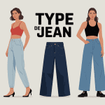 Vue créative des principaux types de jean homme femme
