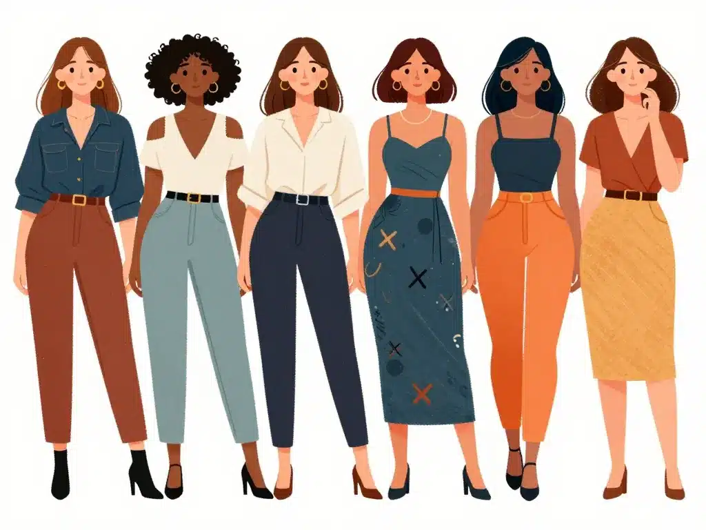 type de morphologie femme tenues adaptées à chaque morphologie