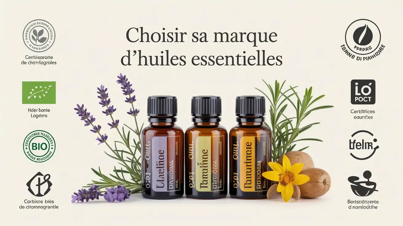 huiles essentielles marques flacons labels extraction