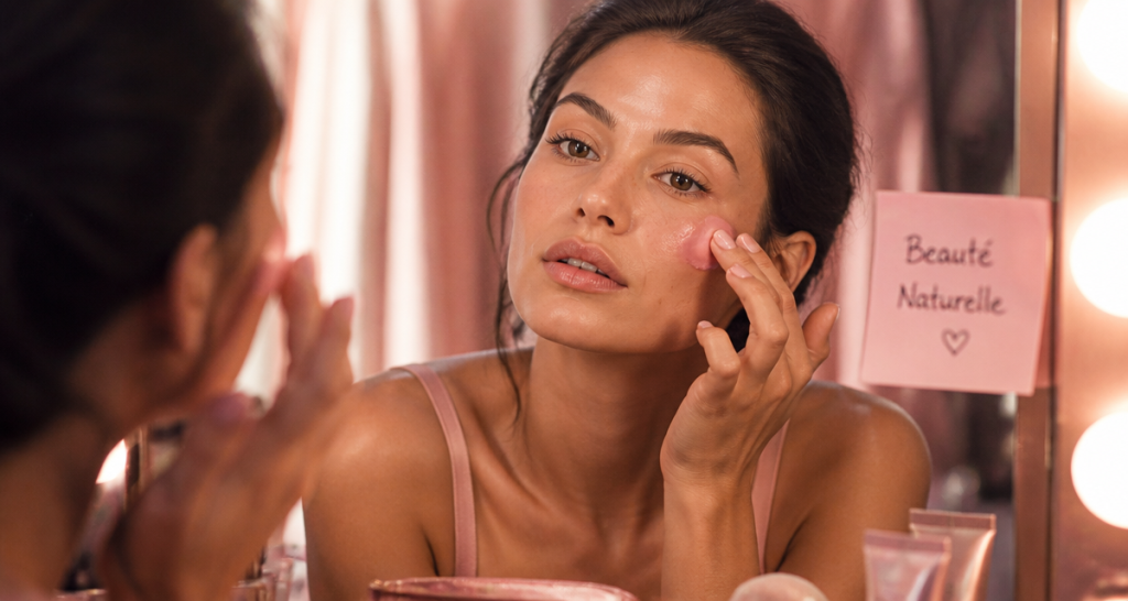 comment mettre du blush femme applique blush crème