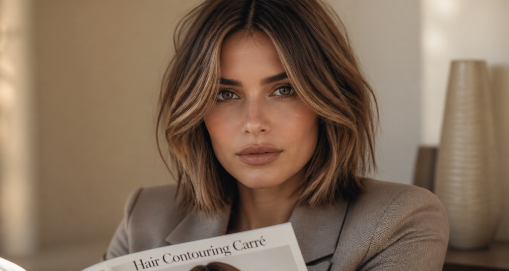 contouring cheveux carre sur coupe carre visage anguleux