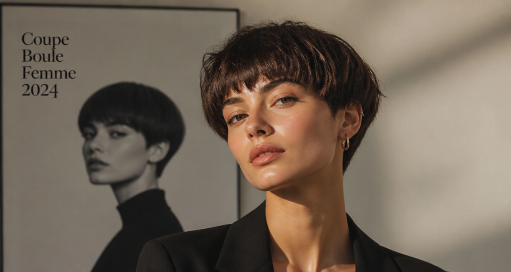 coupe boule femme 2024 moderne portrait