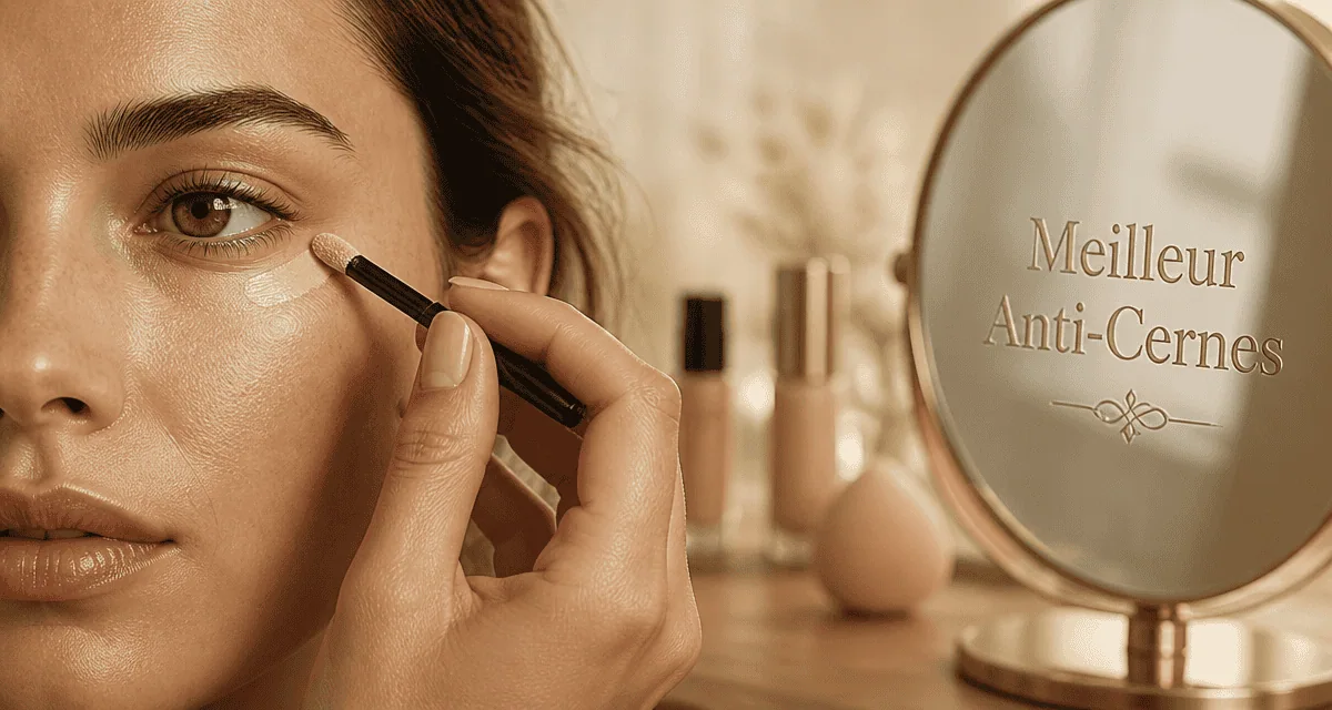 Meilleur anti cernes appliqué contour yeux femme