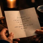 Citations confiance amour : couple tenant une carte de confiance