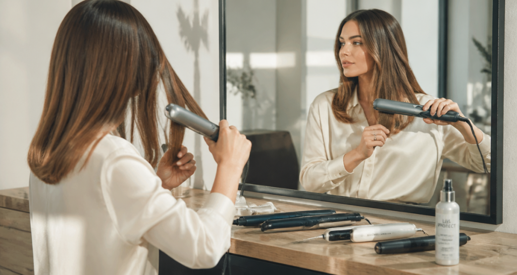 meilleur lisseur cheveux femme miroir