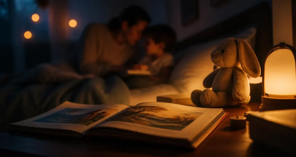 Une histoire pour dormir : contes et veilleuse au coucher, livre illustré