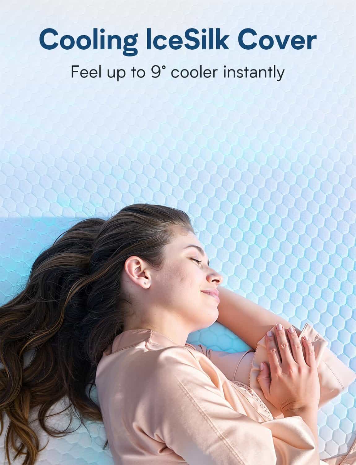 Grbsy Cooling Gel Memory Foam RV Mattress With Cooling Ice Silk Cover