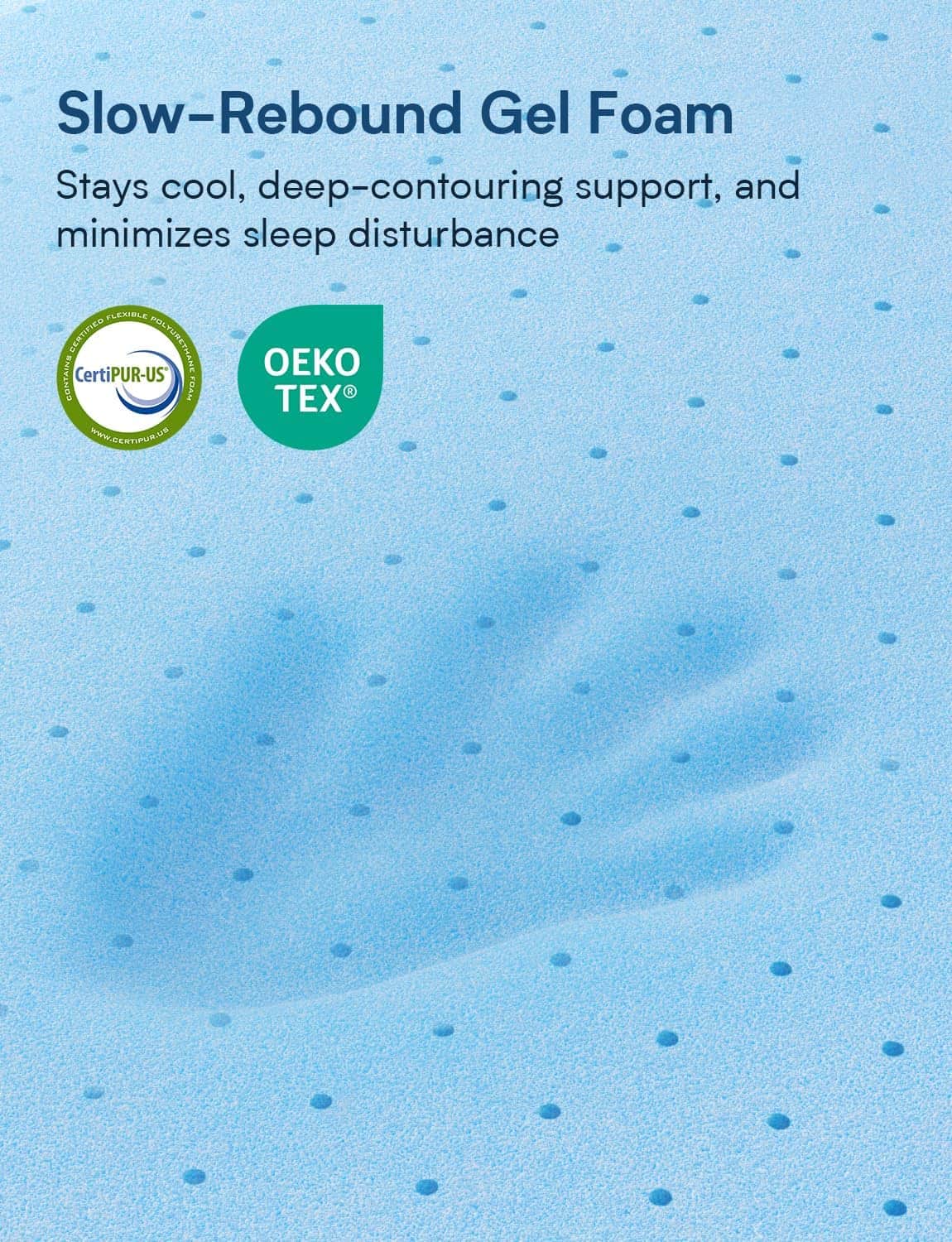 Grbsy Cooling Gel Memory Foam RV Mattress With Cooling Ice Silk Cover