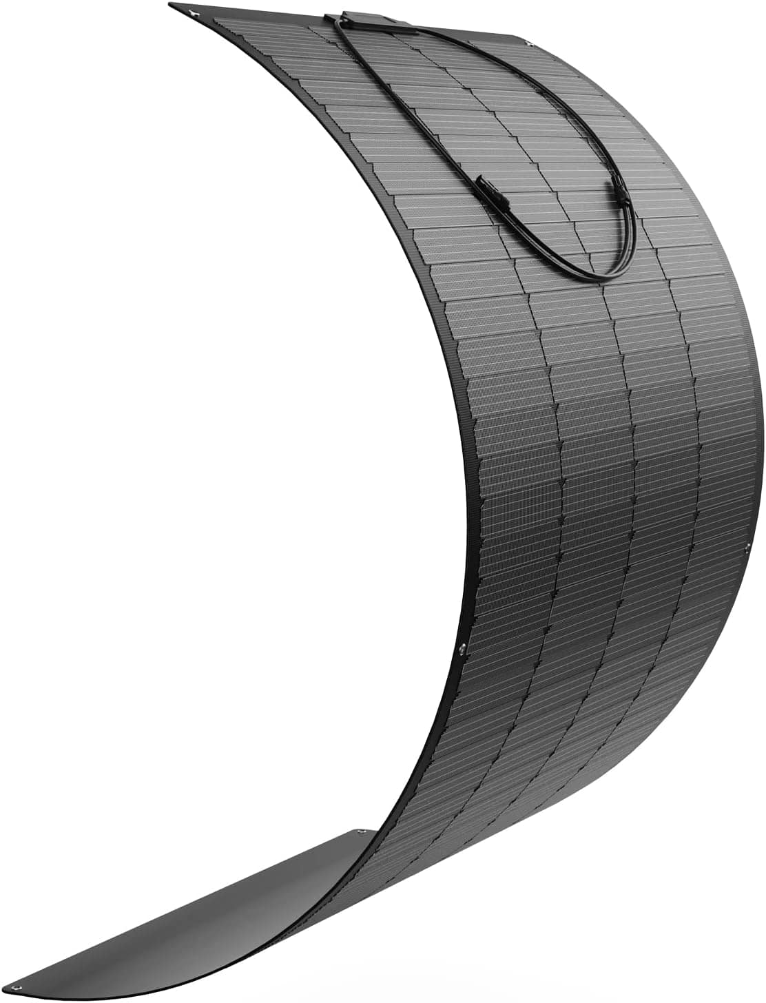 Alrska Flexible Solar Panel, Monocrystalline Semi-Flexible Solar Panels Bendable Mono Off-Grid Charger for Marine, RV, Cabin, Van, Car and Uneven Surfaces