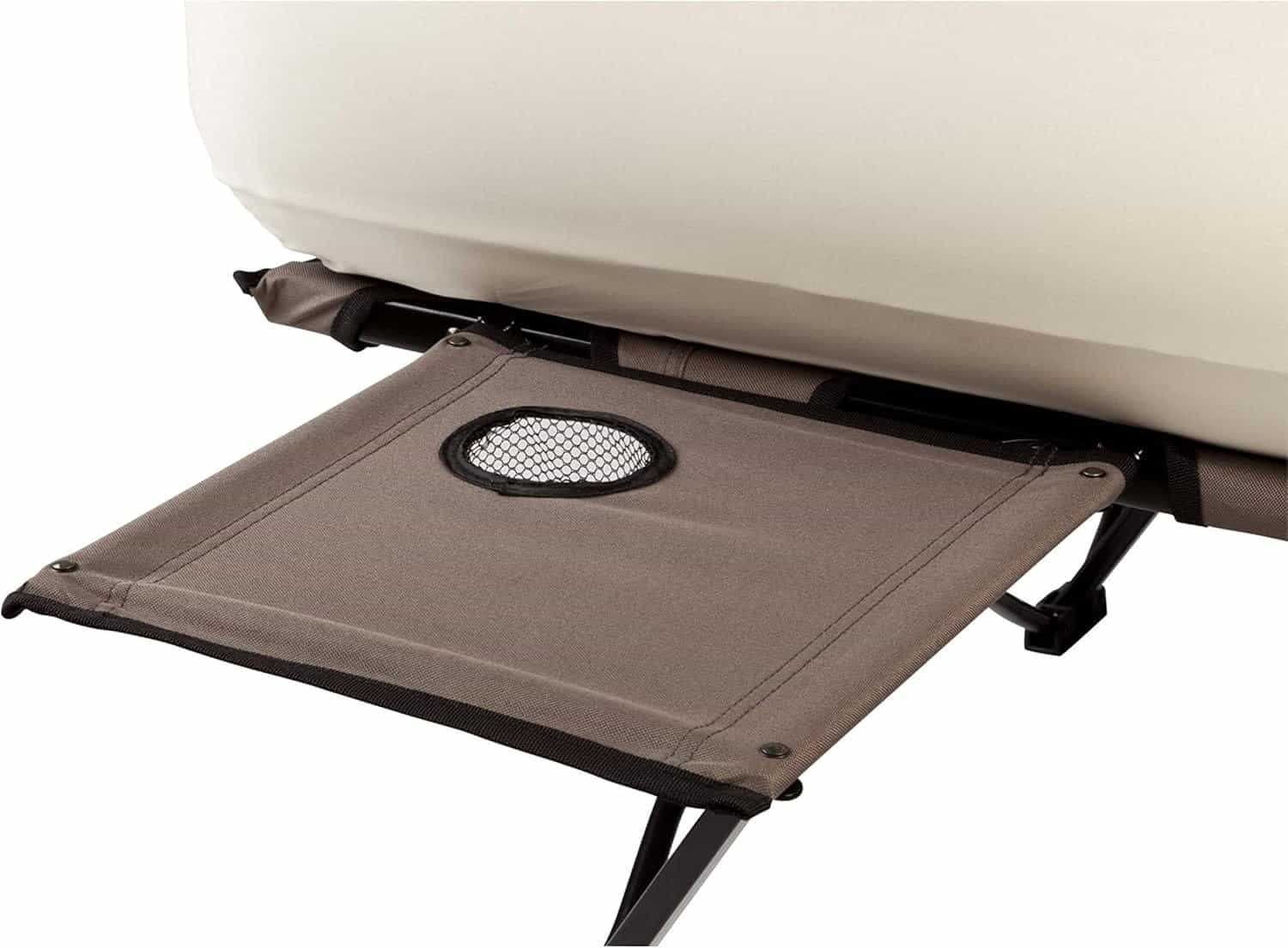 Coleman Airbed Cot Combination, Folding Air Mattress with Steel Frame & Side Table, Battery Pump Included, Great for Camping, Lounging, Elevated Sleeping, Guests, & More (3)