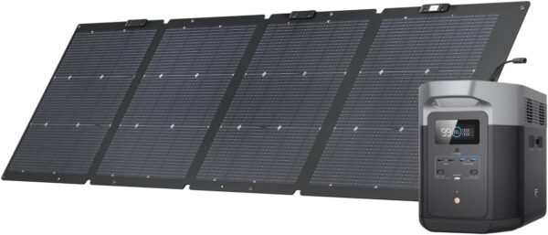 EF ECOFLOW Solar Generator DELTA Max (2000) With Solar Panel, AC ...