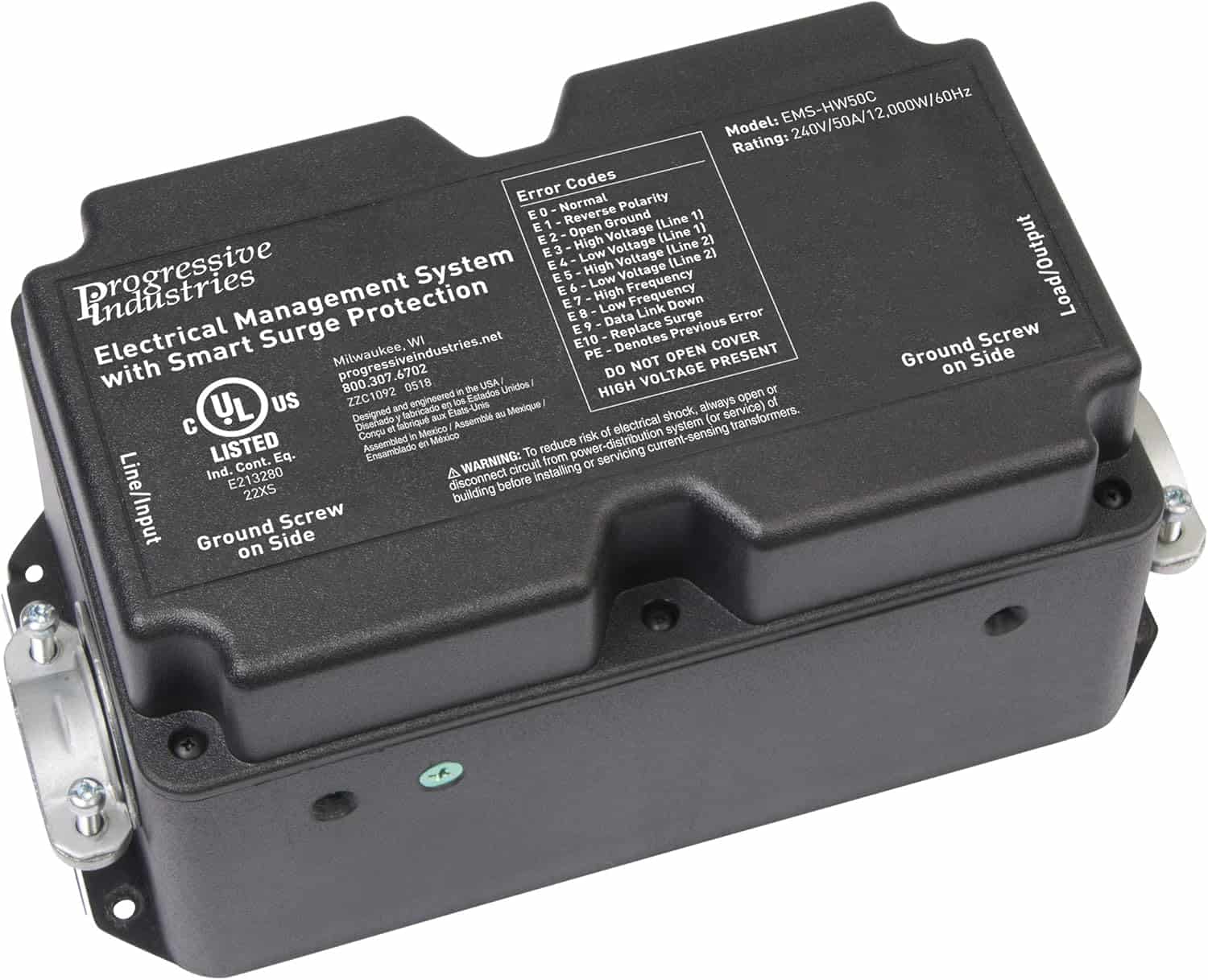 Progressive Industries 50 Amp Heavy Duty RV Surge Protector EMS 2