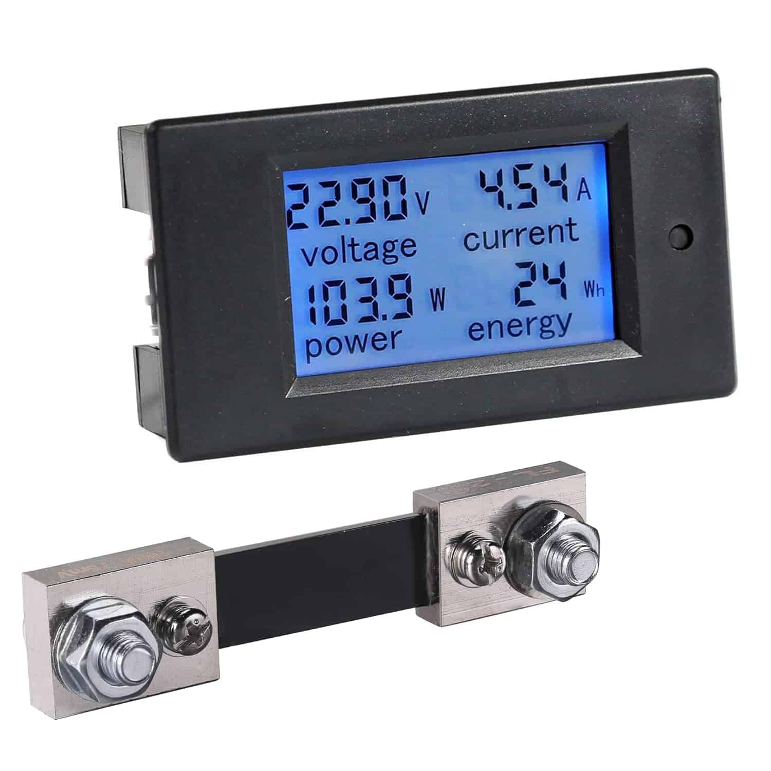 bayite LCD Display Digital Current Voltage Power Energy Meter Multimeter Ammeter Voltmeter with Shunt