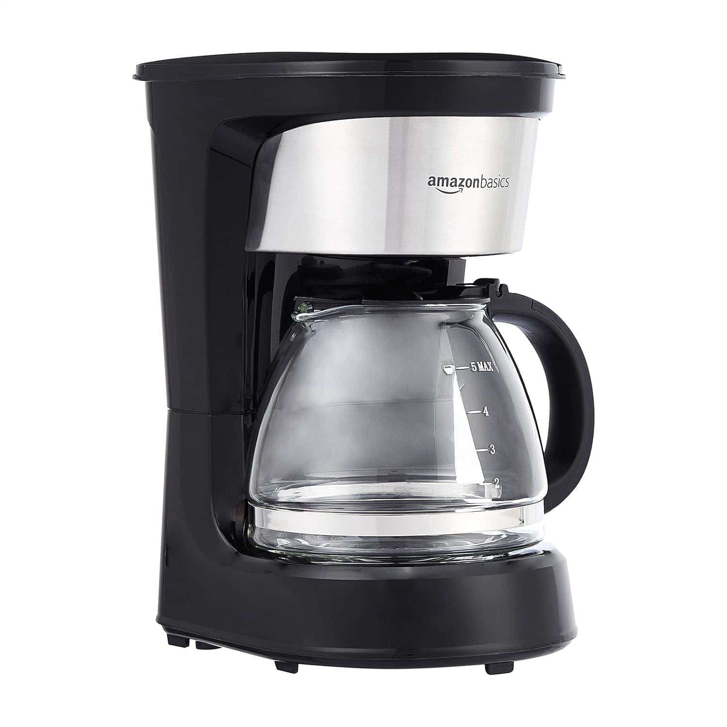 Amazon Basics CM4008C-UL Coffee Makers, 5-Cup Coffee Machines with Reusable Filter, Coffee Pots