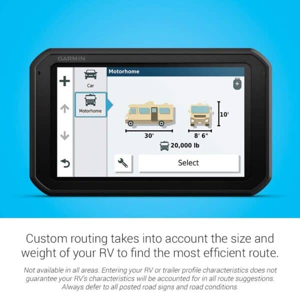 Garmin RV 785 & Traffic, Advanced GPS Navigator For RVs With Built-in ...