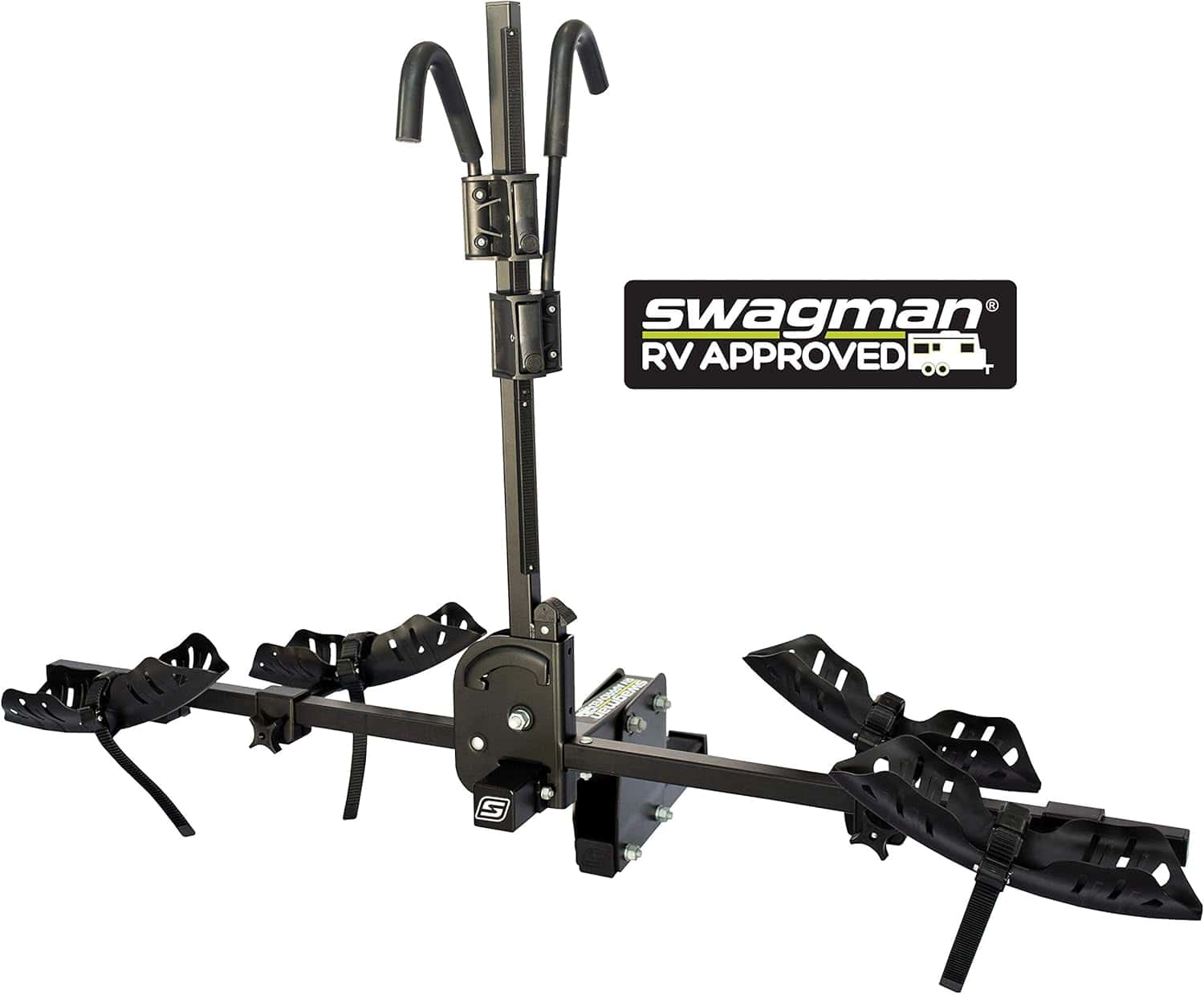 Swagman Dispatch RV Approved Hitch Mount Bike Rack, Black