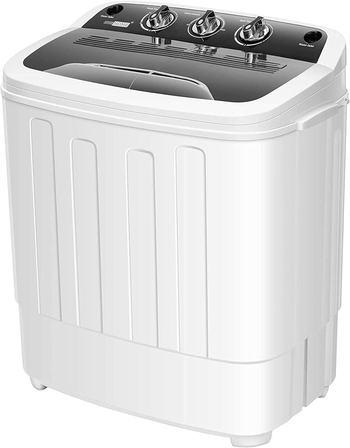 VIVOHOME Portable Electric 2 in 1 Twin Tub Mini Laundry Washer and Spin Dryer Combo
