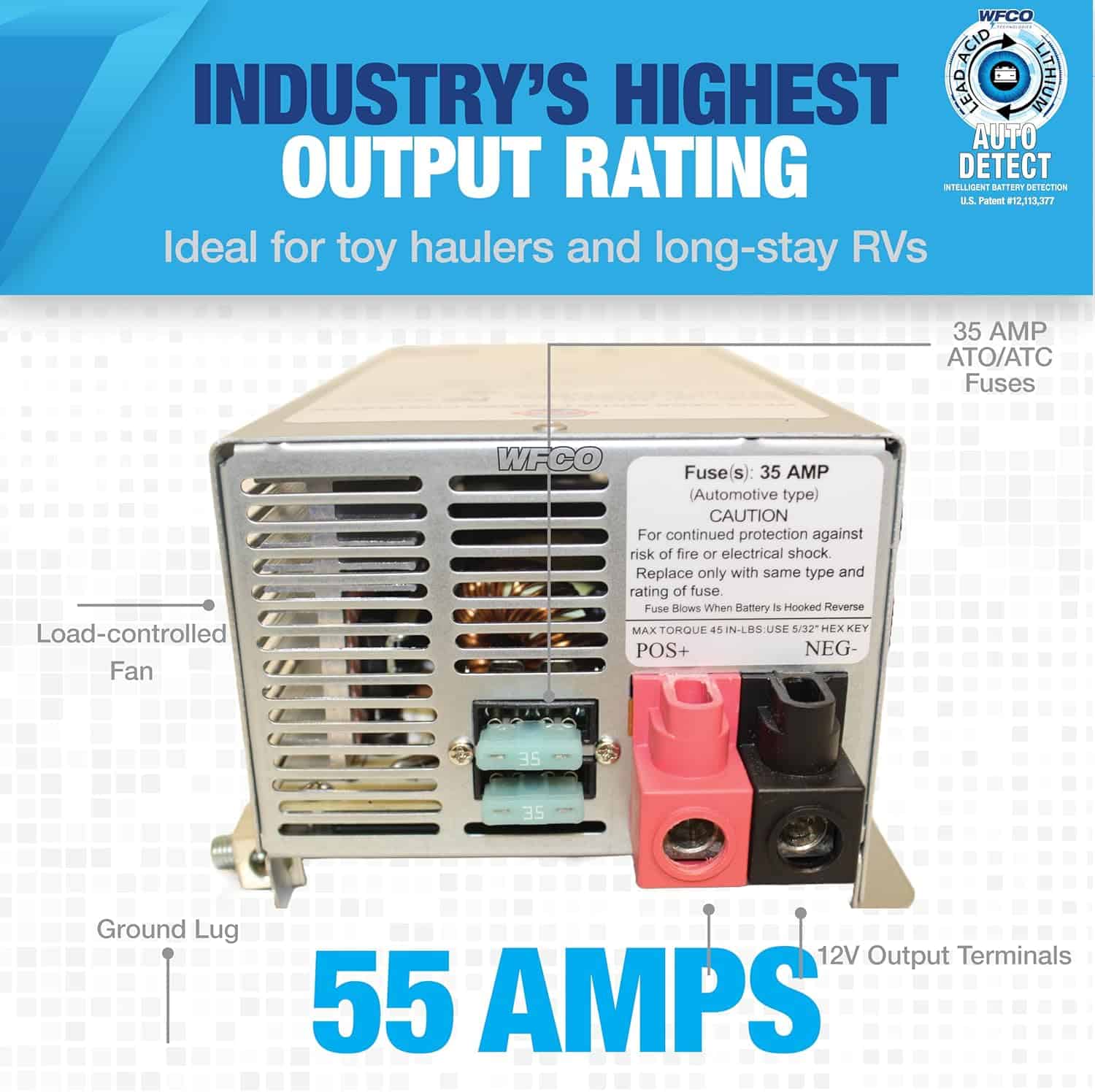 WFCO WF-9855 Deck Mount Converter (3)