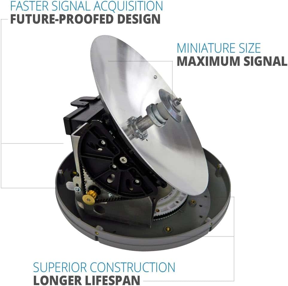 Winegard GM-6035 Carryout G2+ Portable Satellite Antenna for DISH, DIRECTV, & BellTV, Black