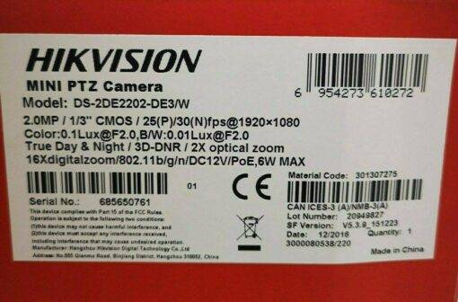 Hikvision 2MP Mini PTZ Camera / kein POE – Bild 3