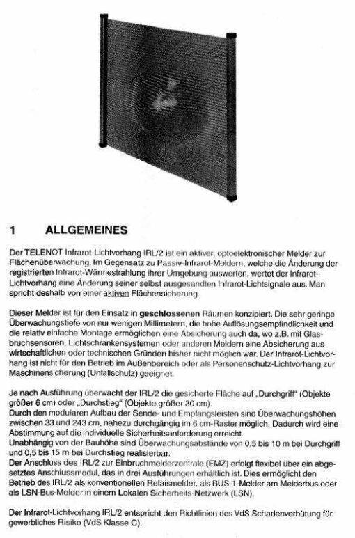 Telenot Light Curtains Reach-through L. 33.30 cm - Image 7