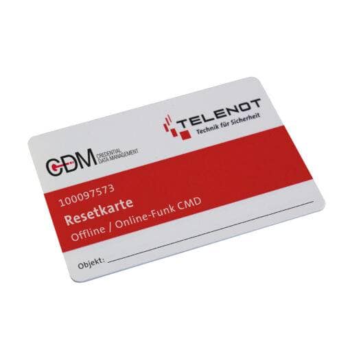 Parameter transponder CDM reset card