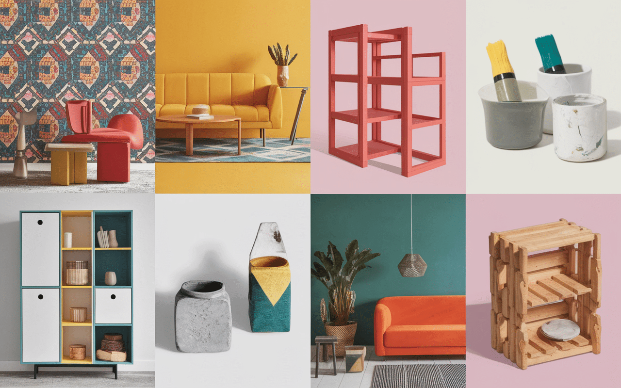 Éléments décoratifs textiles mobilier bambins deco