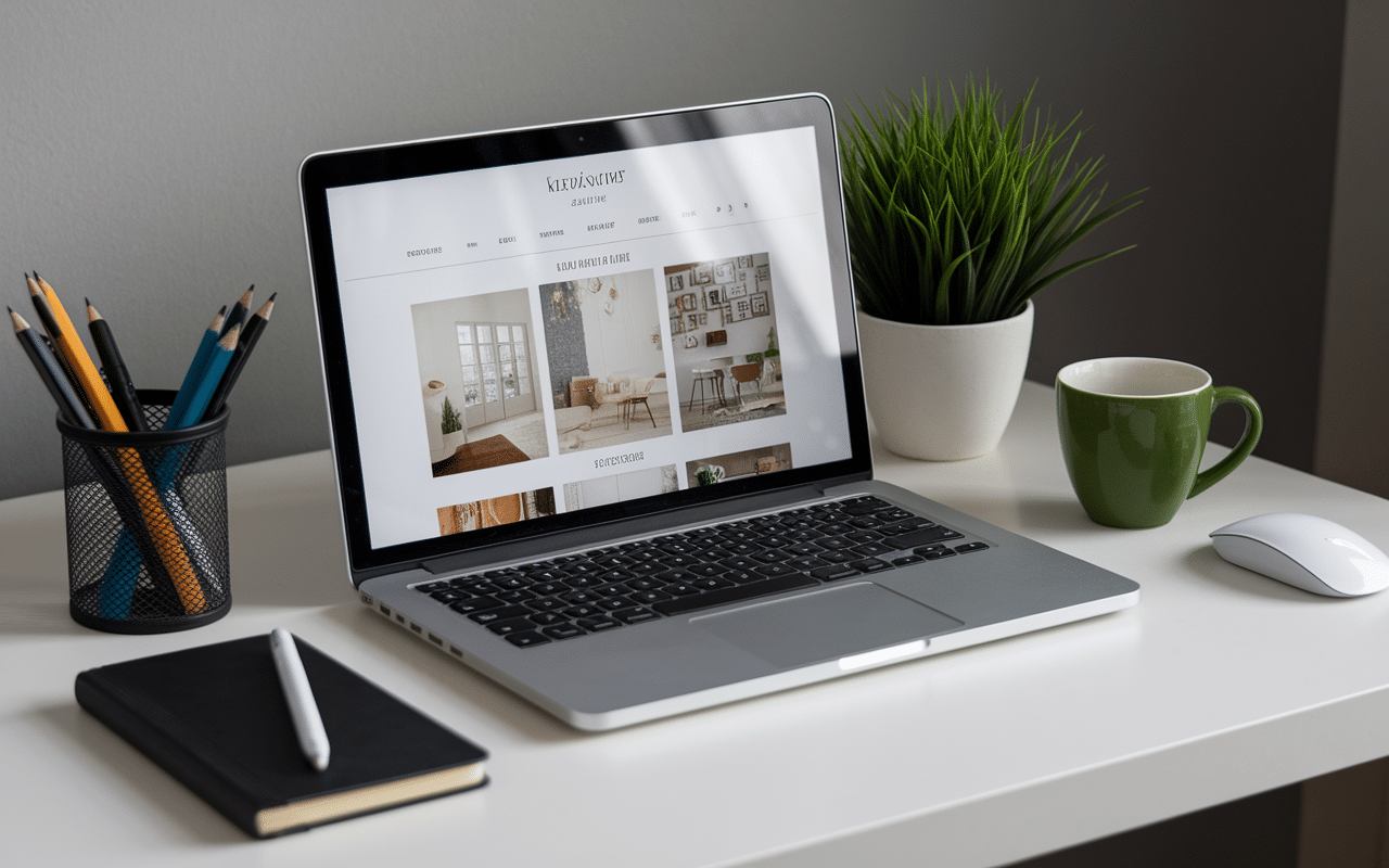 Écran ordinateur beau beau blog interface blog déco