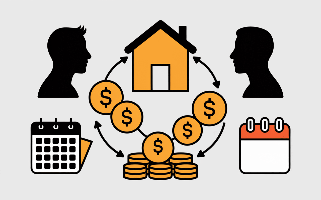 schema credit vendeur maison avec paiement echelonnement