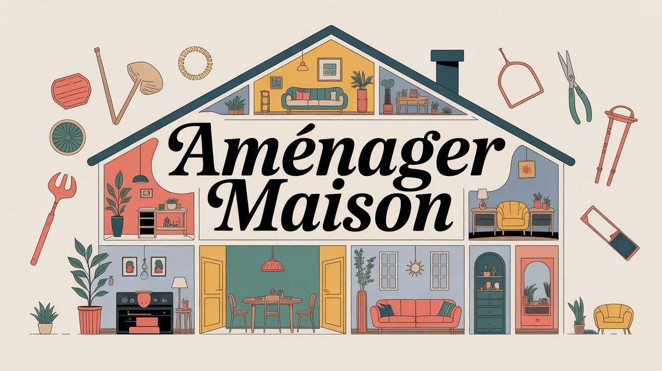 Illustration maison décorée amenagermaison.fr