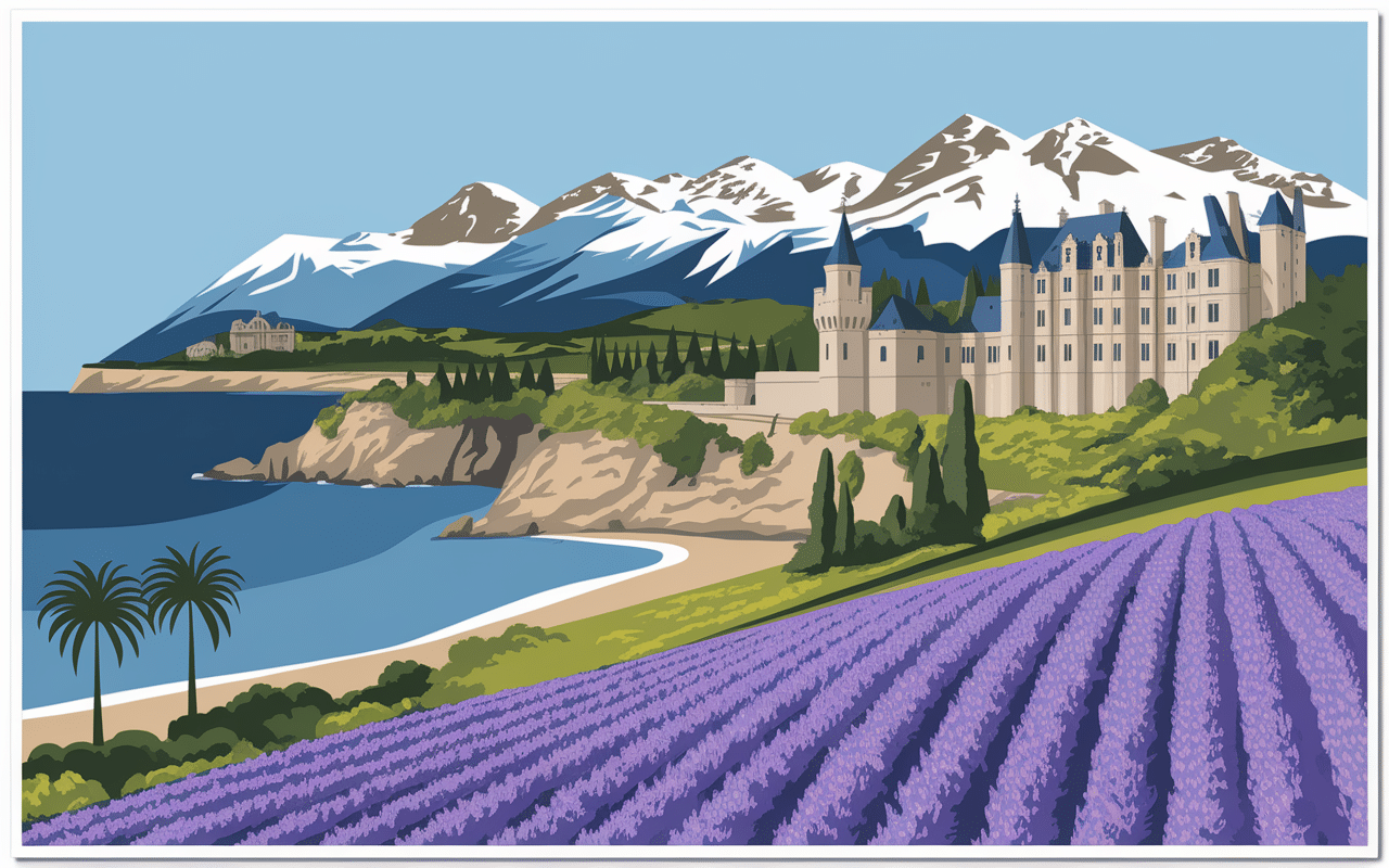 illustration paysages varies la france du nord au sud