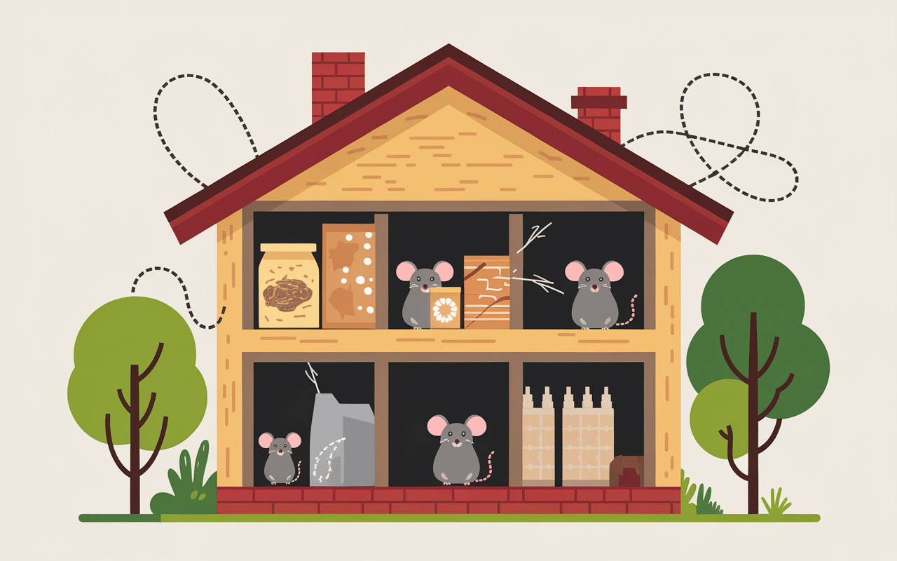 Détection infestation souris avec indices et signes