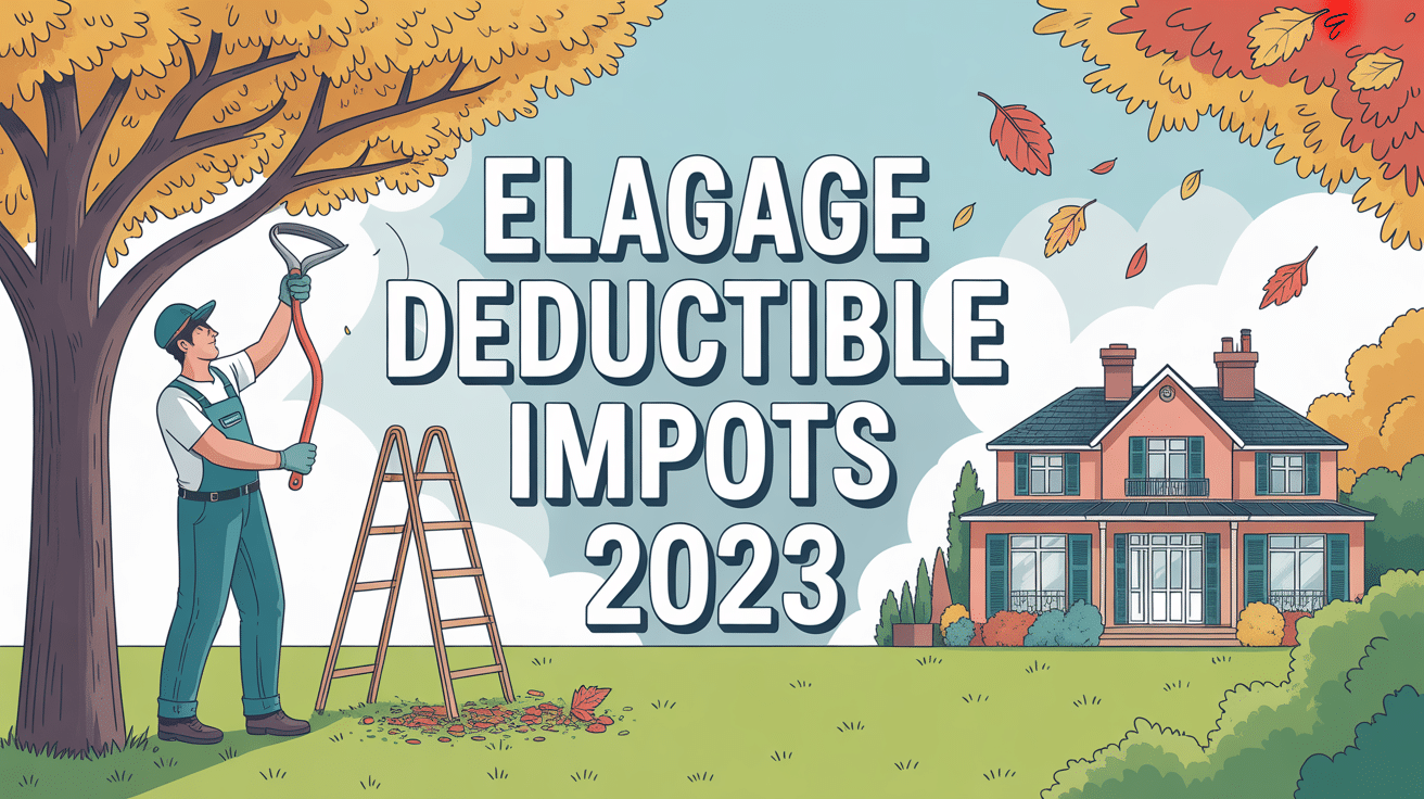 Jardinier professionnel effectuant travaux d elagage deductible des impots 2023