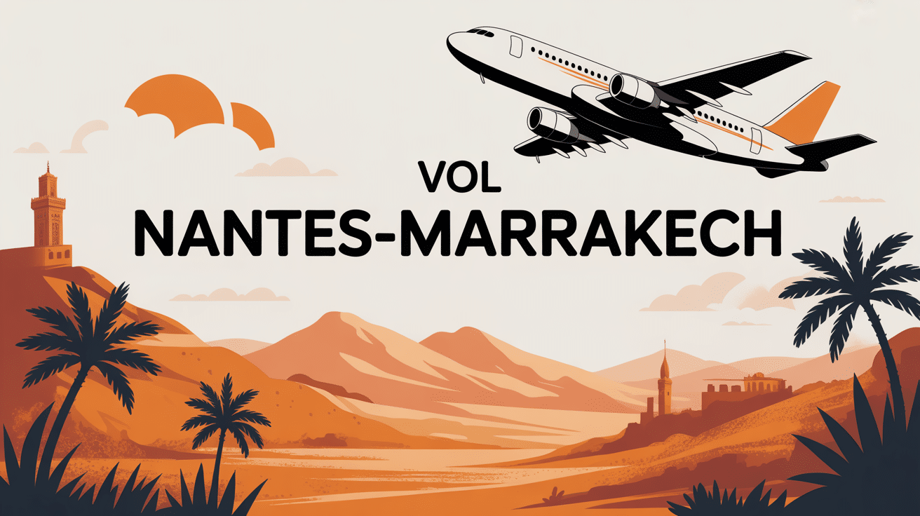 vol nantes marrakech avion paysage désert