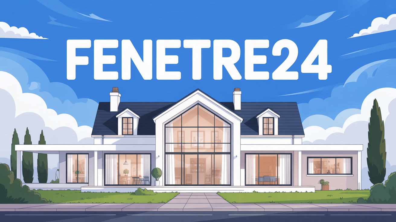 Illustration de maison moderne avec fenetre24