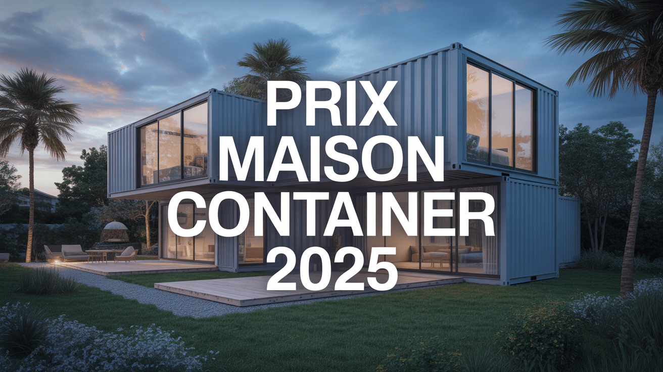 Maison conteneurs prix moderne avec baies vitrées