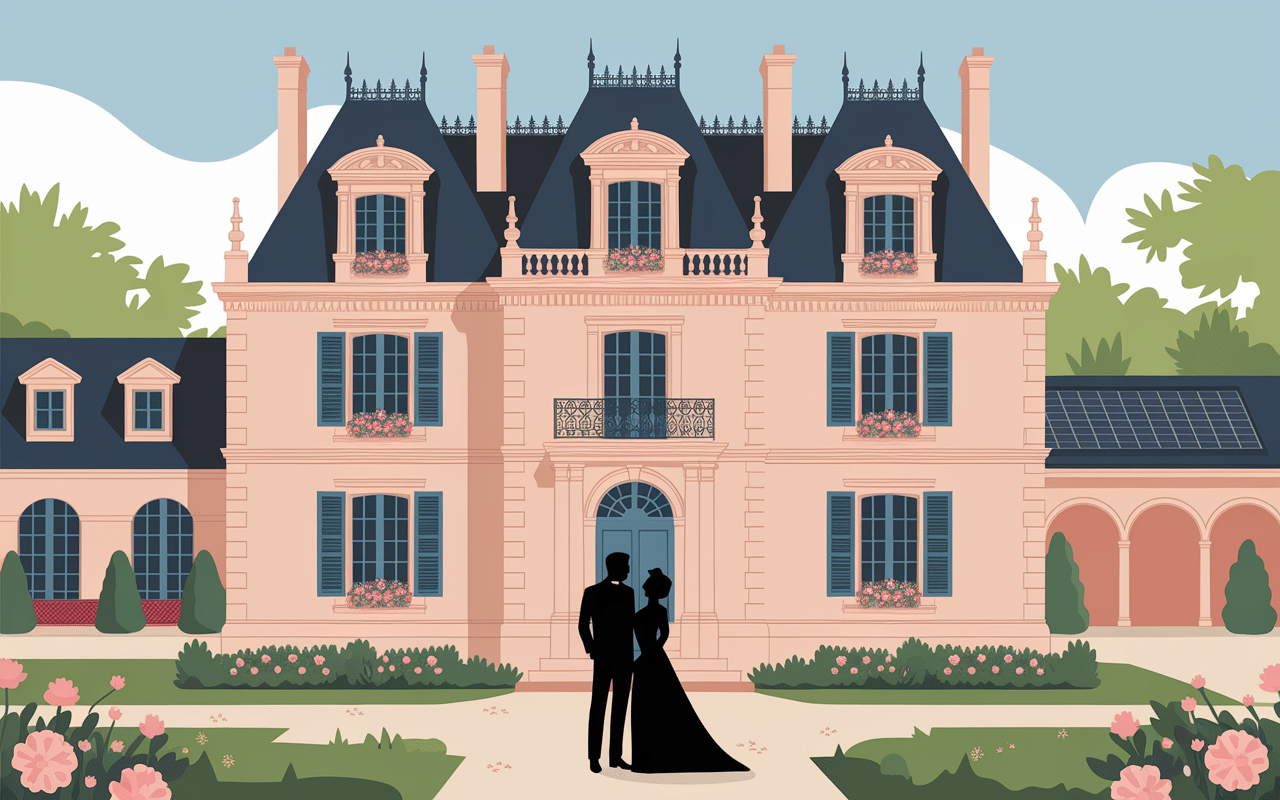 Château français rénové avec Dick et Angel