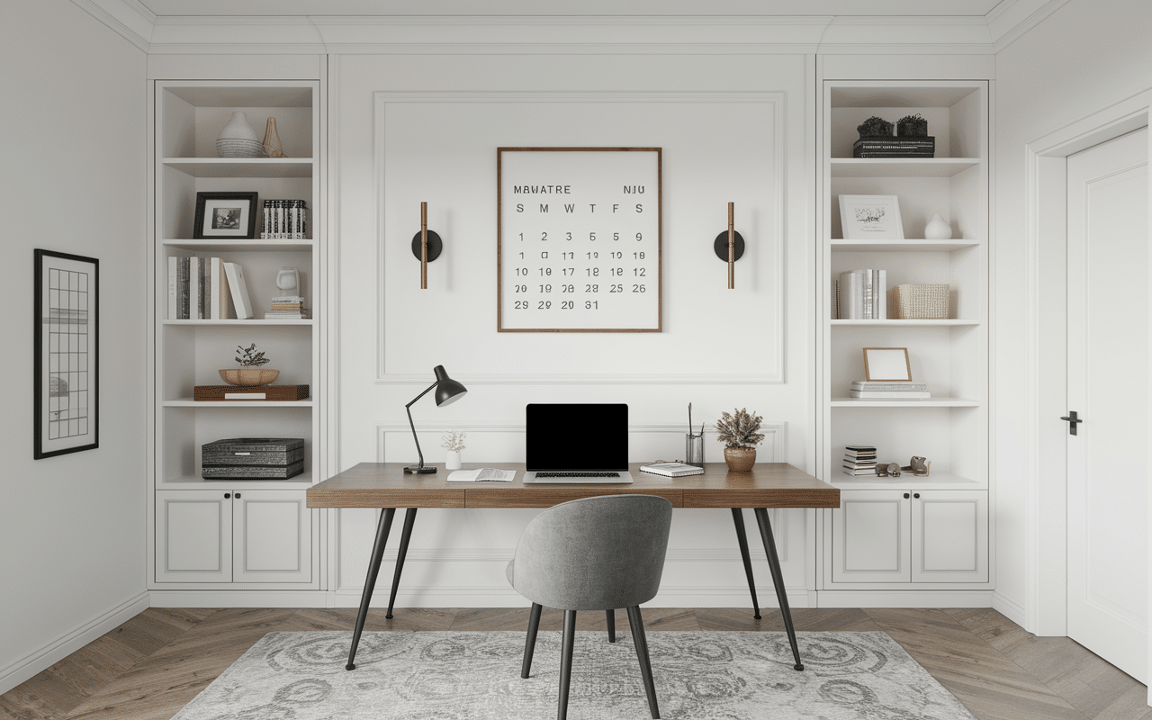 Bureau élégante pour réservation de villa luxe