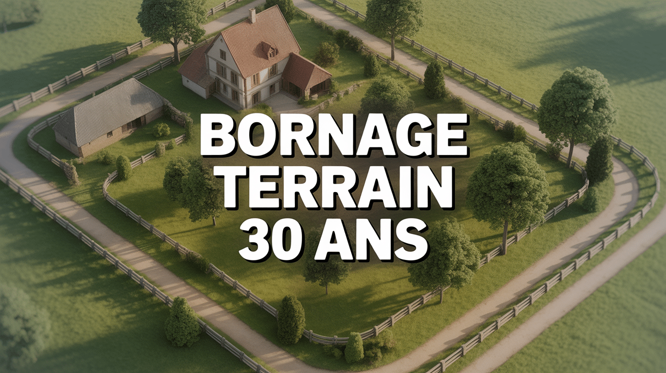 Vue aérienne bornage terrain de plus de 30 ans