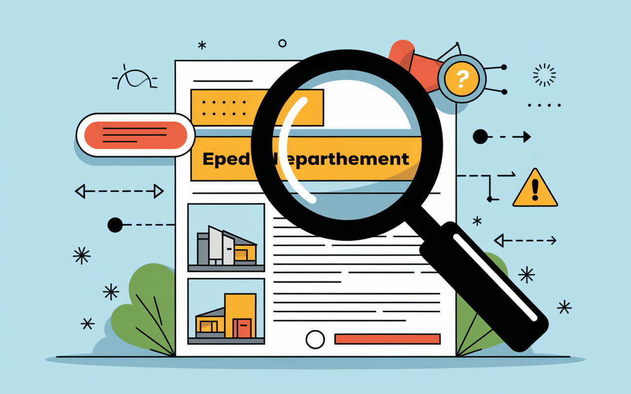 Analyse annonce loc annonce avec loupe