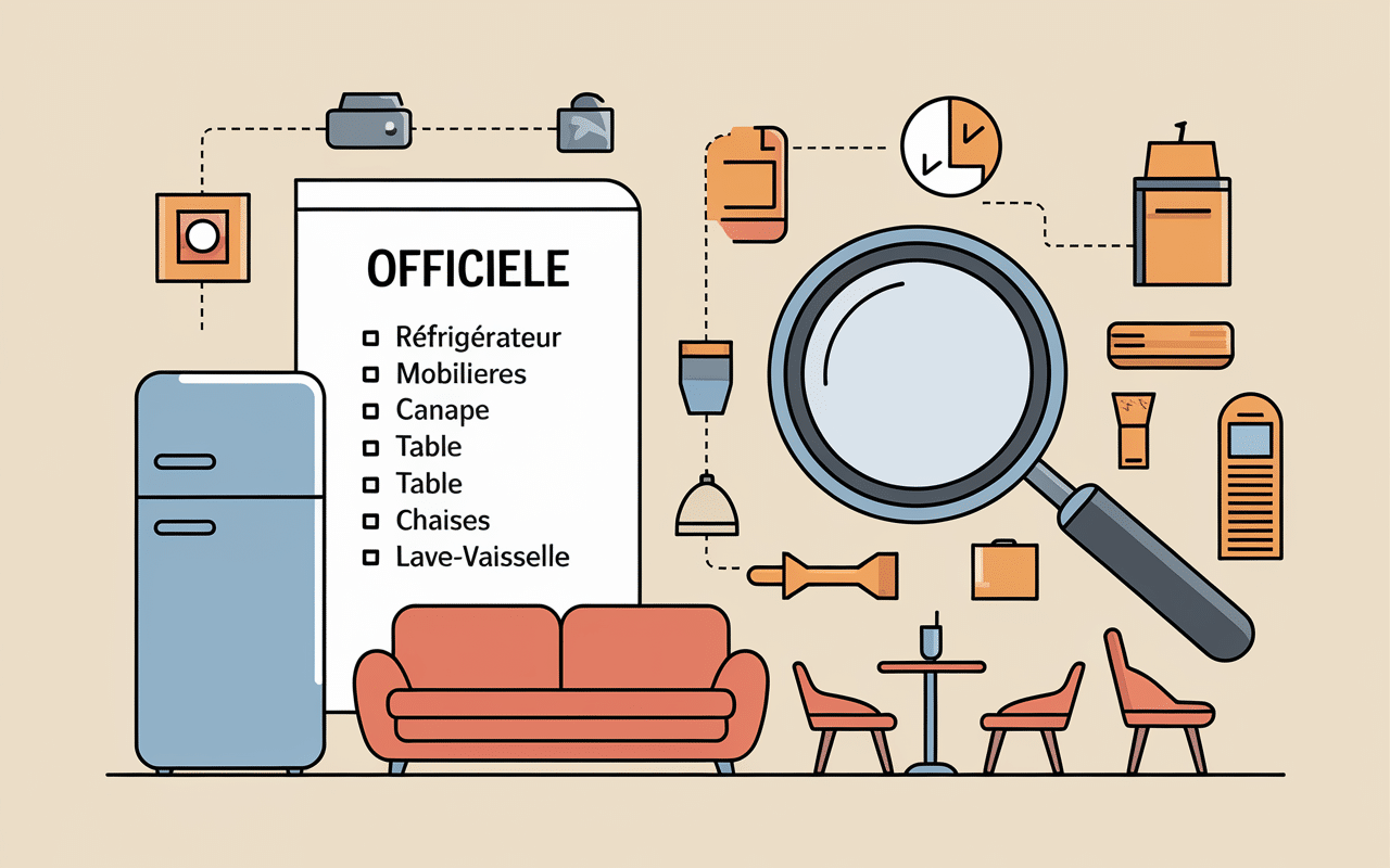 liste mobilier notaire exemple liste objets explicative