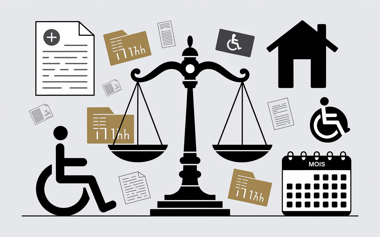 locataire handicapé résiliation bail balance justice et justificatifs