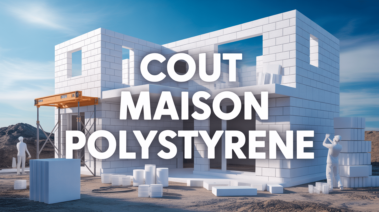 Maison en polystyrène prix, chantier construction moderne