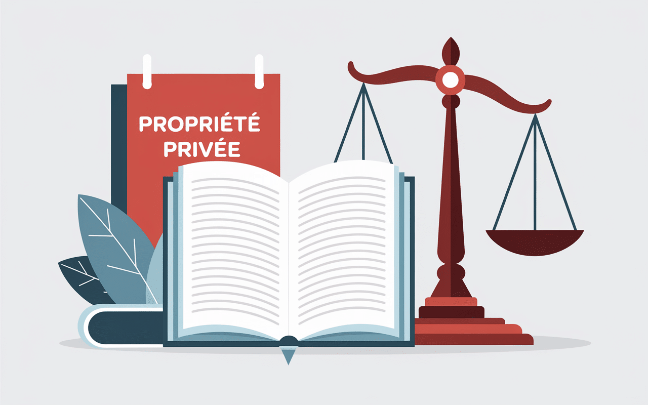panneau propriété privée loi signalisation et livre de lois
