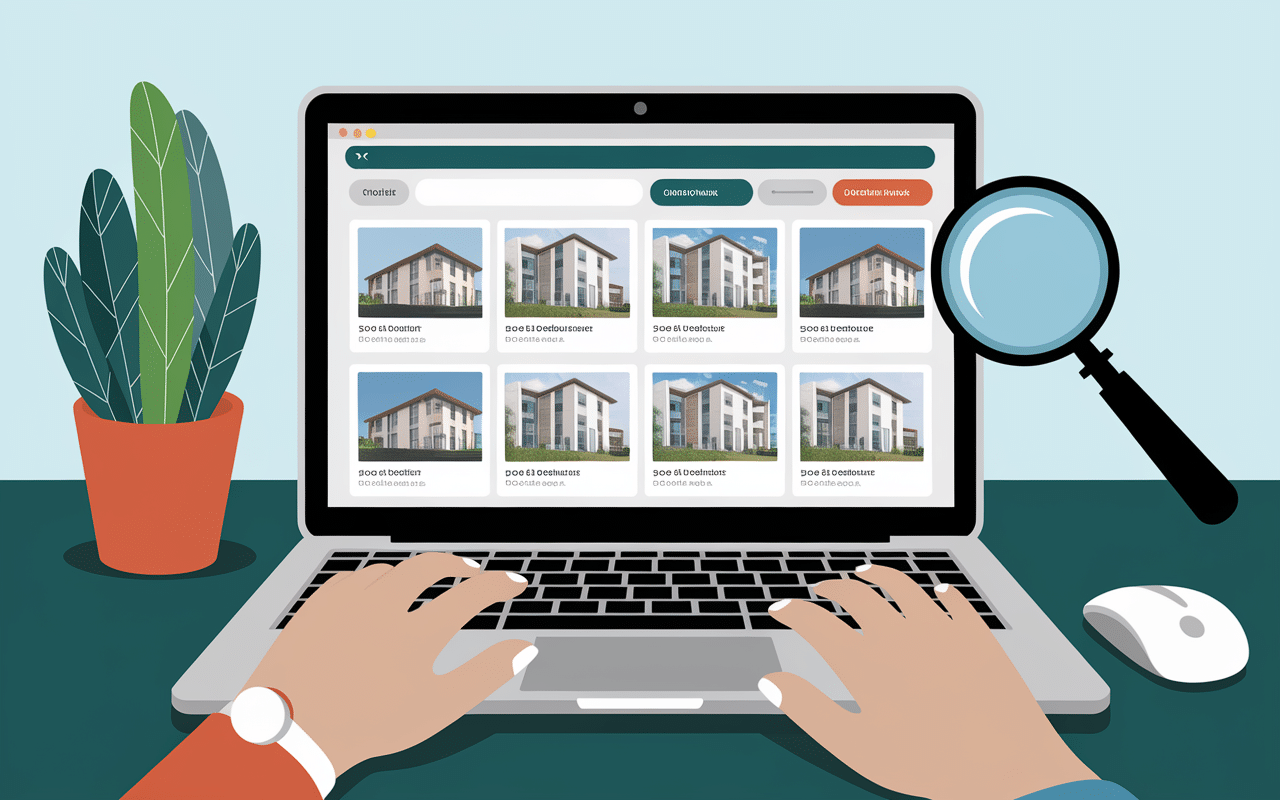 Recherche loc annonce sur ordinateur portable