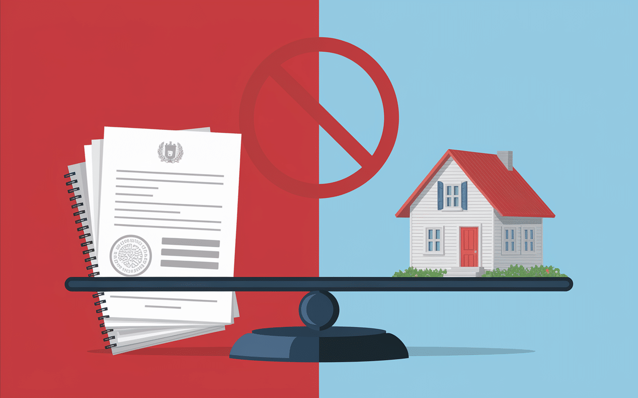 Balance justice tolérance dépassement emprise au sol