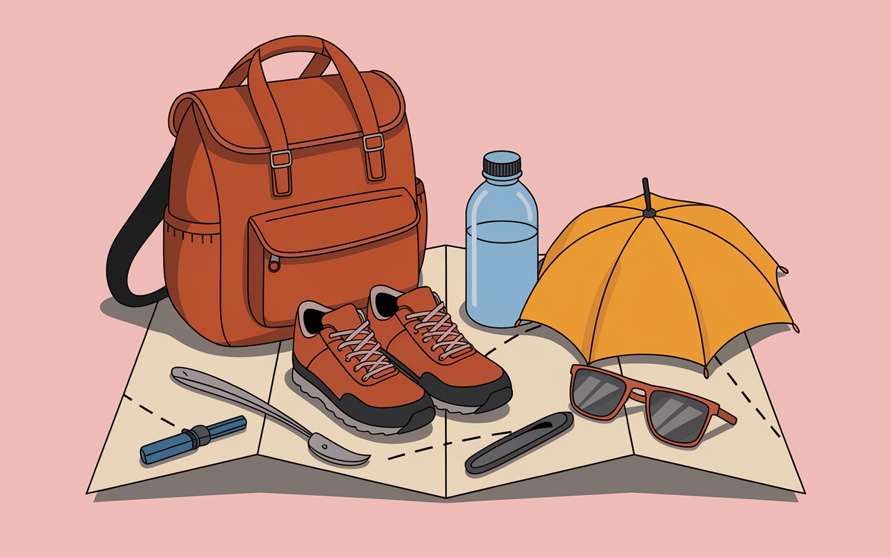 Equipement randonnée cascate di radule